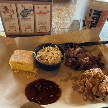 Mission Bbq - Pulled Chicken and Brisket (moist). - Barbeque Near Me - Tallahassee, Florida Mission Bbq - Pulled Chicken and Brisket (moist). - Barbeque Near Me - Tallahassee, Florida