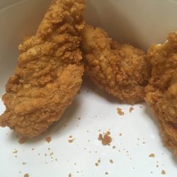 NOT kfc original hand tossed chicken strips.!!! These are generic frozen strips from a bag!!!