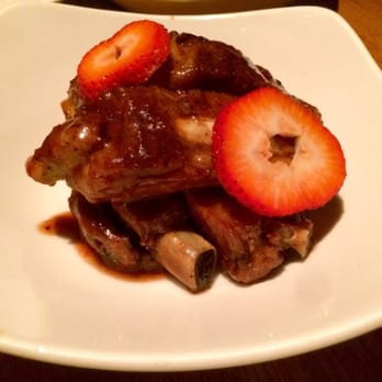 Traif - Strawberry-Cinnamon glazed Berkshire baby back ribs - New American Near Me - Brooklyn, New York Traif - Strawberry-Cinnamon glazed Berkshire baby back ribs - New American Near Me - Brooklyn, New York