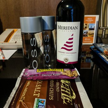 Hotel Abri - Gift bag with snacks, water, and a bottle of wine - Hotels Near Me - San Francisco, California