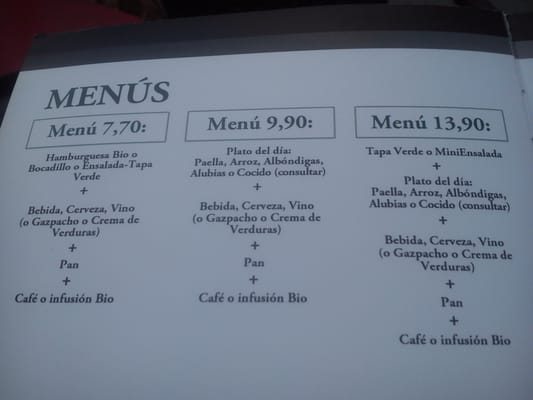 Menu photo 8 Suc de Lluna Valencia, V Menu photo 8 Suc de Lluna Valencia, V