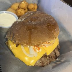 Sharpie's on Broadway - Steak sandwich with Cheese.. sooo good.