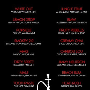 Warehouse Lounge - Pick your favorite mix - Hookah Bars Near Me - Springfield, Virginia
