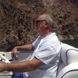 Boulder City Marine - Owner of Boulder Marine. Wayne Johanson in his Hallett
