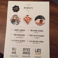 Manny's Pizza Deli - Daily deals!