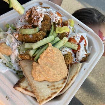 Hefty Gyros - Falafel rice plate - Food Trucks Near Me