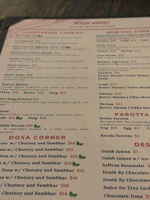 Menu photo 1 Nalan Indian Cuisine Charlotte, NC