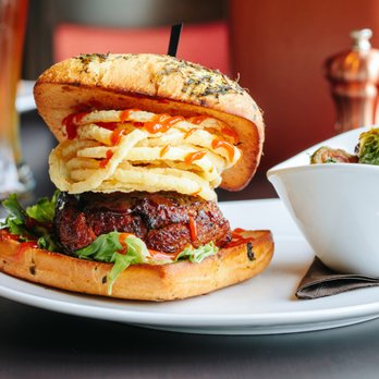 110 Grill - 110 Grill Meatloaf Burger - New American Near Me - Stratham, New Hampshire