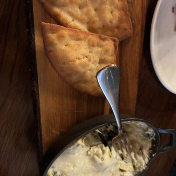 The Iron Cactus - Artichoke dip with fresh pita bread - Cocktail Bars Near Me - Lancaster, California