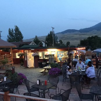 The CORRAL - Enjoy your Bison Burger outdoors with a grand view on the Yellowstone. - Burgers Near Me - Gardiner, Montana The CORRAL - Enjoy your Bison Burger outdoors with a grand view on the Yellowstone. - Burgers Near Me - Gardiner, Montana