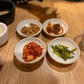 Ogam - Kimchi, pickled veggies, tofu, sautéed scallions (side dishes) - Korean Near Me - Lyon, 69