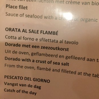 La Passione - Dorado covered in sea salt... dinner and a show! - Italian Near Me - Den Haag, ZH La Passione - Dorado covered in sea salt... dinner and a show! - Italian Near Me - Den Haag, ZH