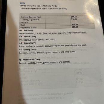 Champa - menu as of 7/25/2024 - Thai Near Me - Providence, Rhode Island