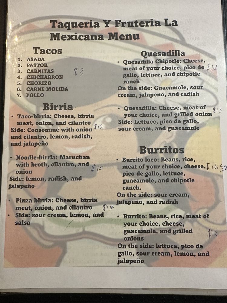 Taqueria Y Fruteria La Mexicana