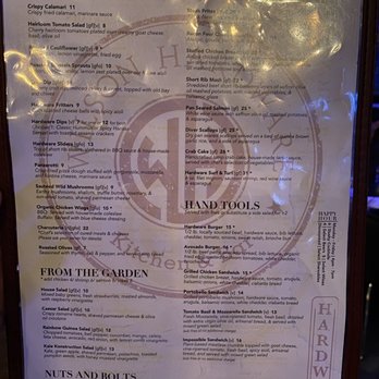 Wilson Hardware Kitchen & Bar - Food menu - New American Near Me - Arlington, Virginia Wilson Hardware Kitchen & Bar - Food menu - New American Near Me - Arlington, Virginia
