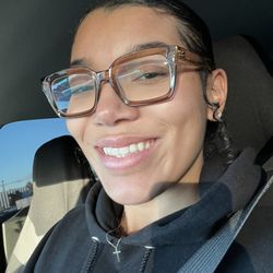My smile after Amber blessed me