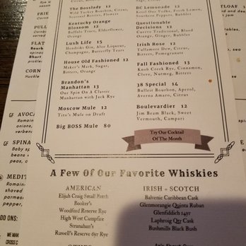 Bosscat Kitchen & Libations - Menu. - New American Near Me - Irvine, California