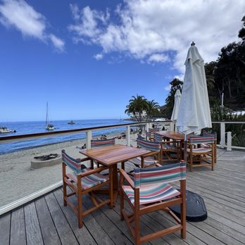 Descanso Beach Club - Private seating area for cabana and lounge chair area - New American Near Me - Avalon, California
