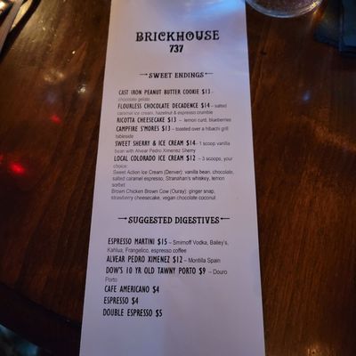 Menu photo 5 BrickHouse 737 Ouray, CO