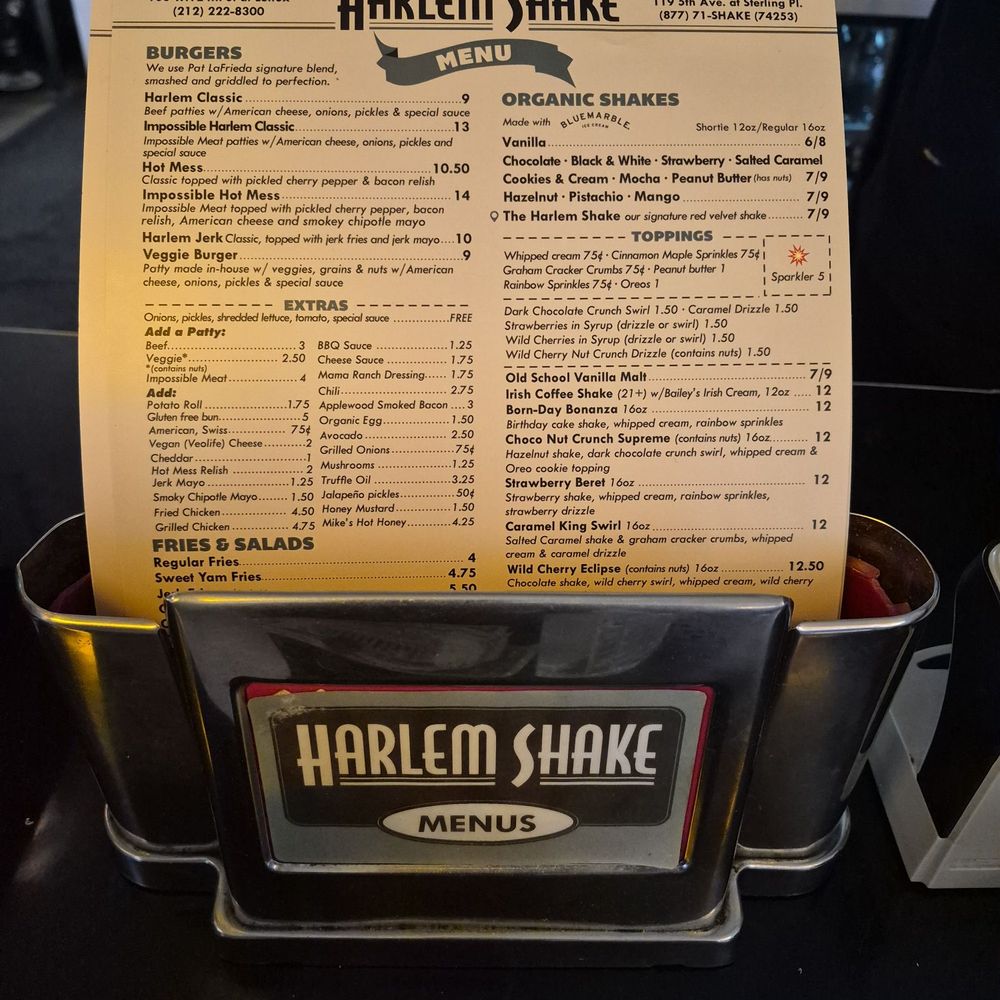 Harlem Shake - Menu - American Near Me - Brooklyn, New York Harlem Shake - Menu - American Near Me - Brooklyn, New York