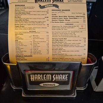Harlem Shake - Menu - American Near Me - Brooklyn, New York