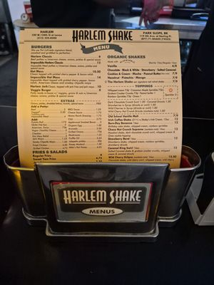 Menu photo 1 Harlem Shake Brooklyn, NY