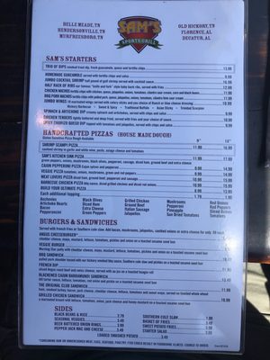 Menu photo 7 Sam's - Blue Turtle Bay Old Hickory, TN
