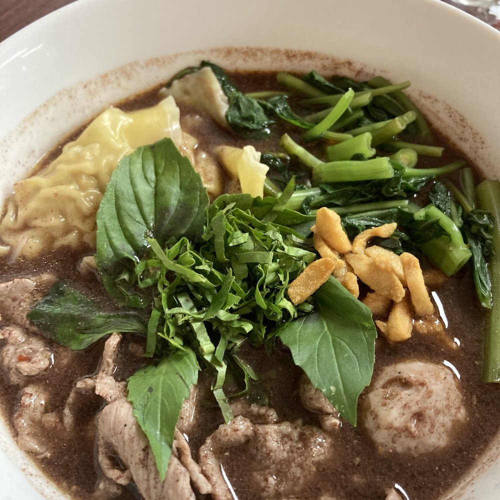 Patti's Kitchen - Tew Nam Tok, added wontons - Thai Near Me - Pinellas Park, Florida Patti's Kitchen - Tew Nam Tok, added wontons - Thai Near Me - Pinellas Park, Florida