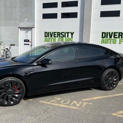Diversity Auto Films - Black on black on black #model3 #yyjcars #diversitycertified