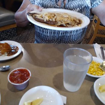 Ladysmith Family Restaurant - Liver and onions, with mashed potatoe and corn. - New American Near Me - Ladysmith, Wisconsin Ladysmith Family Restaurant - Liver and onions, with mashed potatoe and corn. - New American Near Me - Ladysmith, Wisconsin