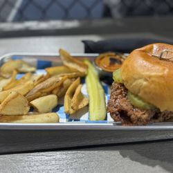 Pickle and Social - Honey chicken sandwich