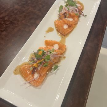 Tomikawa Japanese Restaurant - Salmon Carpaccio - Japanese Near Me - Pasadena, California Tomikawa Japanese Restaurant - Salmon Carpaccio - Japanese Near Me - Pasadena, California