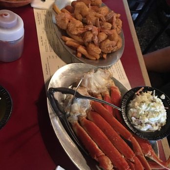 The ShellHouse - snow crab legs and fried shrimp combo with slaw and fries - Seafood Near Me - Savannah, Georgia The ShellHouse - snow crab legs and fried shrimp combo with slaw and fries - Seafood Near Me - Savannah, Georgia