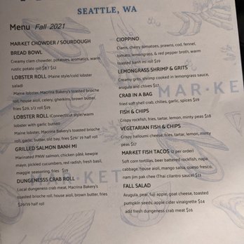 Market Seafood Eatery - Current menu - Seafood Near Me - Seattle, Washington