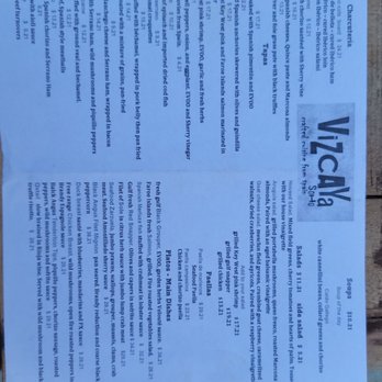 Vizcaya SoHo - Menu - Spanish Near Me - Tampa, Florida Vizcaya SoHo - Menu - Spanish Near Me - Tampa, Florida