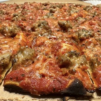 PIZZ'AMICI - 14 inch thin with sausage - Pizza Near Me - Chicago, Illinois