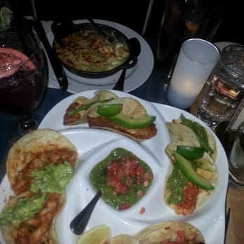 Yuca Bar - Taquitos tasting plate (shrimp, fish, chicken and beef (2 of each)) - Latin American Near Me - New York, New York Yuca Bar - Taquitos tasting plate (shrimp, fish, chicken and beef (2 of each)) - Latin American Near Me - New York, New York