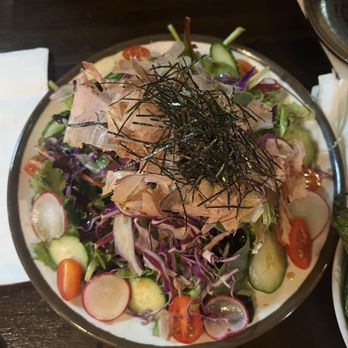 Yokocho Izakaya - Could have done without Bonita and seaweed. Over powered an otherwise good salad. - Japanese Near Me - Bend, Oregon Yokocho Izakaya - Could have done without Bonita and seaweed. Over powered an otherwise good salad. - Japanese Near Me - Bend, Oregon