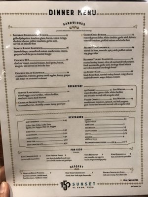 Menu photo 7 150 Sunset El Paso, TX