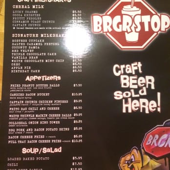 Brgr Stop - Menu! - Burgers Near Me - Coconut Creek, Florida