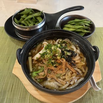 Shokudo - Vegetable Nabe Udon and Edamame - Ramen Near Me - Hoboken, New Jersey