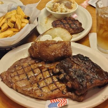 Texas Roadhouse - 7-4-26 Ribeye steak, ribs, baked potato & l.i.t drink. Sirloin steak, mash taters & french fries. & the star of the show the rolls. - Steakhouses Near Me - North Las Vegas, Nevada Texas Roadhouse - 7-4-26 Ribeye steak, ribs, baked potato & l.i.t drink. Sirloin steak, mash taters & french fries. & the star of the show the rolls. - Steakhouses Near Me - North Las Vegas, Nevada