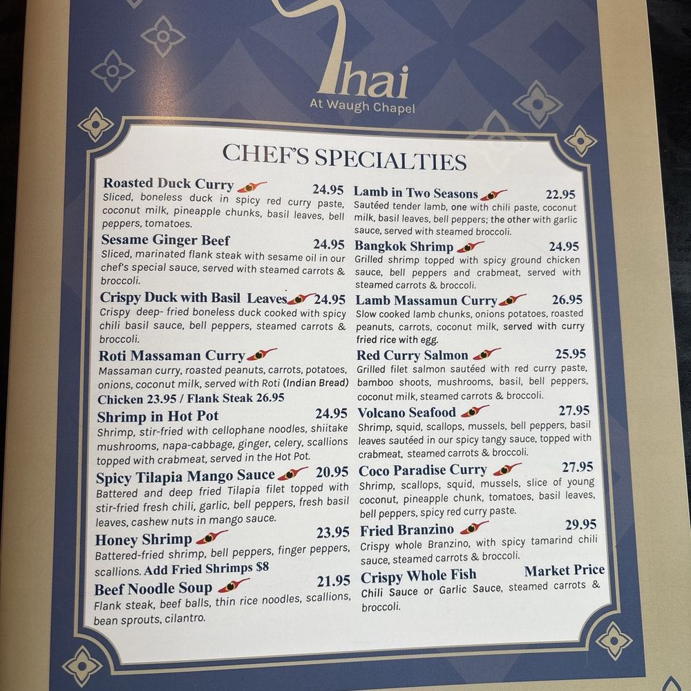 Thai At Waugh Chapel - Menu - Thai Near Me - Gambrills, Maryland Thai At Waugh Chapel - Menu - Thai Near Me - Gambrills, Maryland