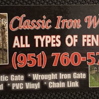 Classic Iron Works - Serving Perris, CA and surrounding areas.
Call today for a free estimate! #9517605737 - Fences & Gates Near Me - Perris, California Classic Iron Works - Serving Perris, CA and surrounding areas.
Call today for a free estimate! #9517605737 - Fences & Gates Near Me - Perris, California