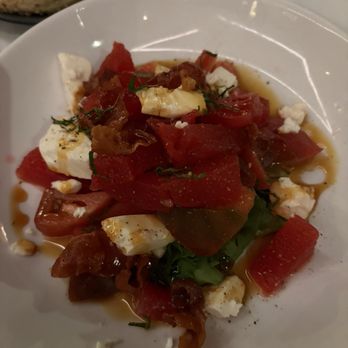 The Tenderloin Room - Watermelon, tomato, feta salad - Steakhouses Near Me - Saint Louis, Missouri