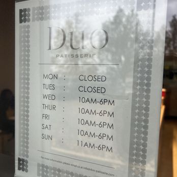 Duo Patisserie & Cafe - Hours - Desserts Near Me - Markham, Ontario