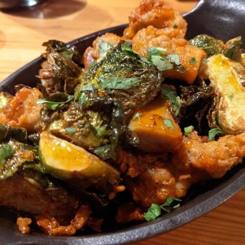 The Bine Beer & Food - Brussel sprouts with fried chicken - Beer Bar Near Me - Bothell, Washington