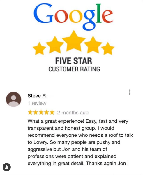 Slide of Lowry Roofing McKinney