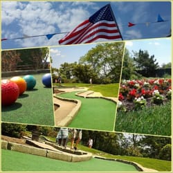 More pictures of our beautiful mini golf course.