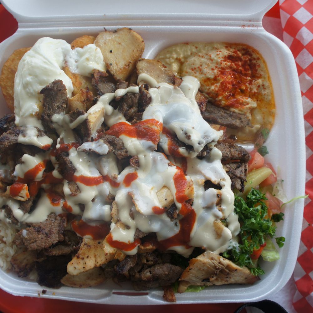 Shawarma Palace - Mix platter – chicken, lamb & beef (#11) ($12.49) - Mediterranean Near Me - Calgary, Alberta Shawarma Palace - Mix platter – chicken, lamb & beef (#11) ($12.49) - Mediterranean Near Me - Calgary, Alberta